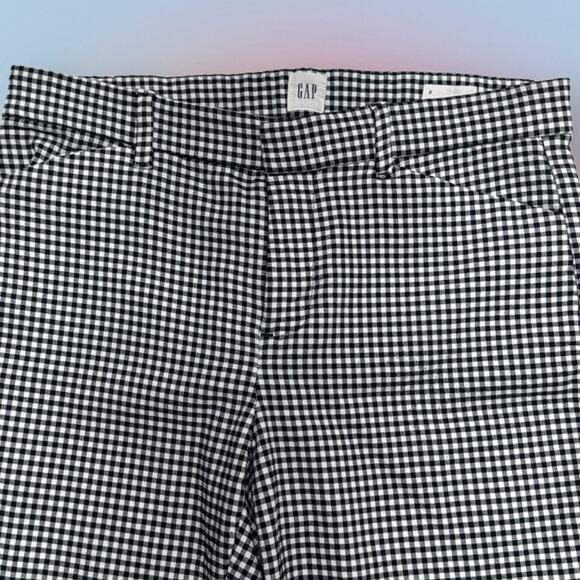 GAP Women’s 6 Blue White Checkered SIGNATURE SKINNY ANKLE Pant - Picture 1 of 4